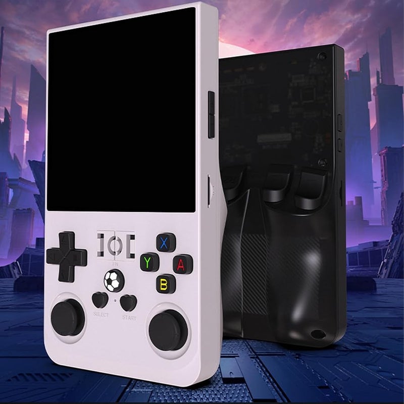 R36Max Retro 4.0 Inch Handheld Game Console Rosy 128GB 4000mAh Wide Emulators - Image 2